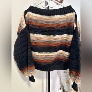 Handmade crochet oversized sweater